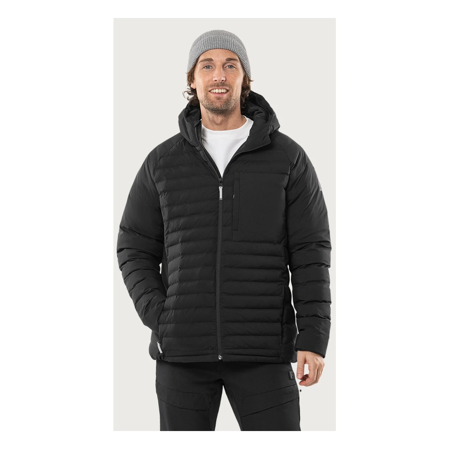 Fristads Outdoor Atmos Primaloft® kapucnis pufferdzseki Fekete