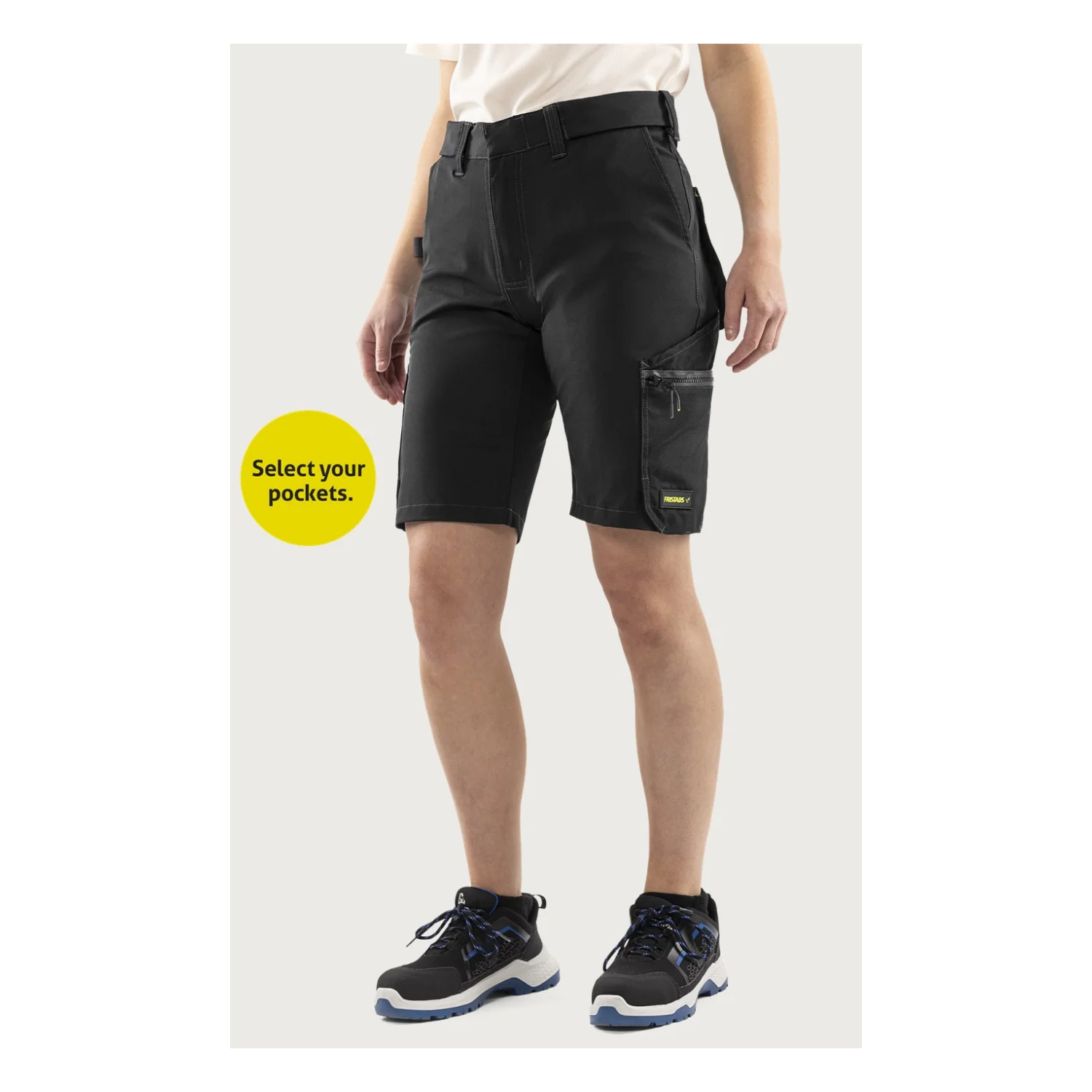 Fristads Flex craftsman sztreccs rövidnadrág női 2804 GHST Fekete