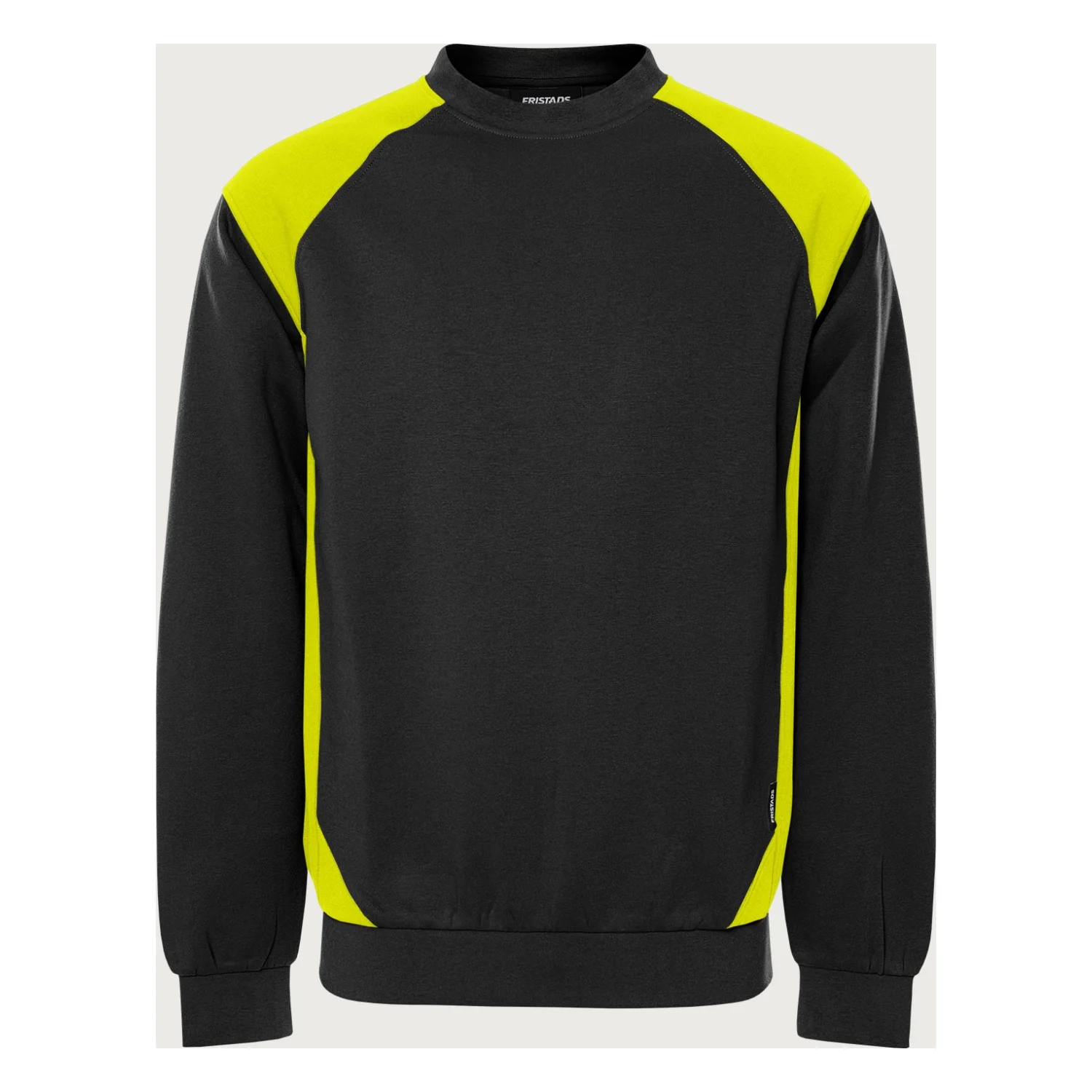 Fristads Green pulóver 7148 GSM Fekete/Neon sárga