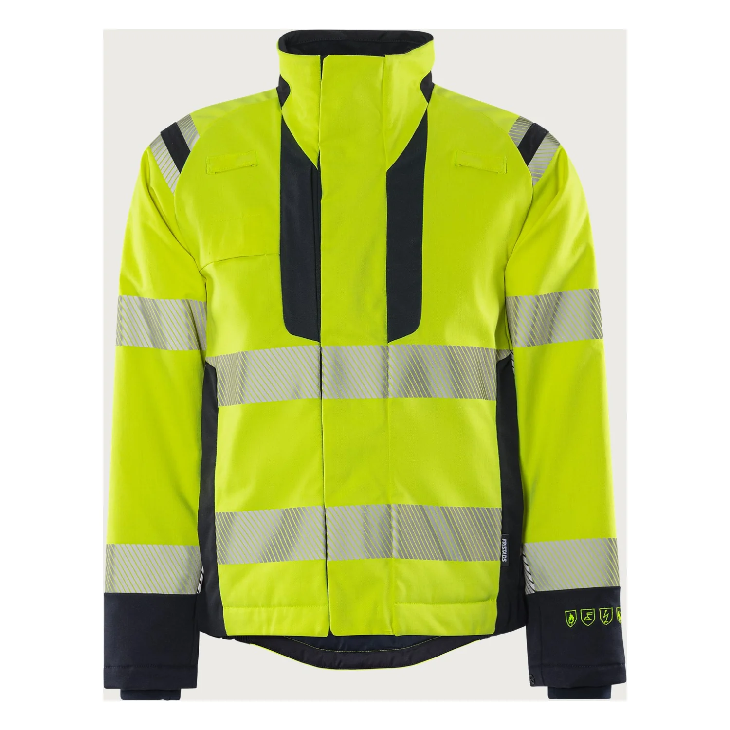 Fristads Flamestat Green high vis sztreccs téli dzseki class 3 4942 GFS Hi-Vis sárga/matrózkék