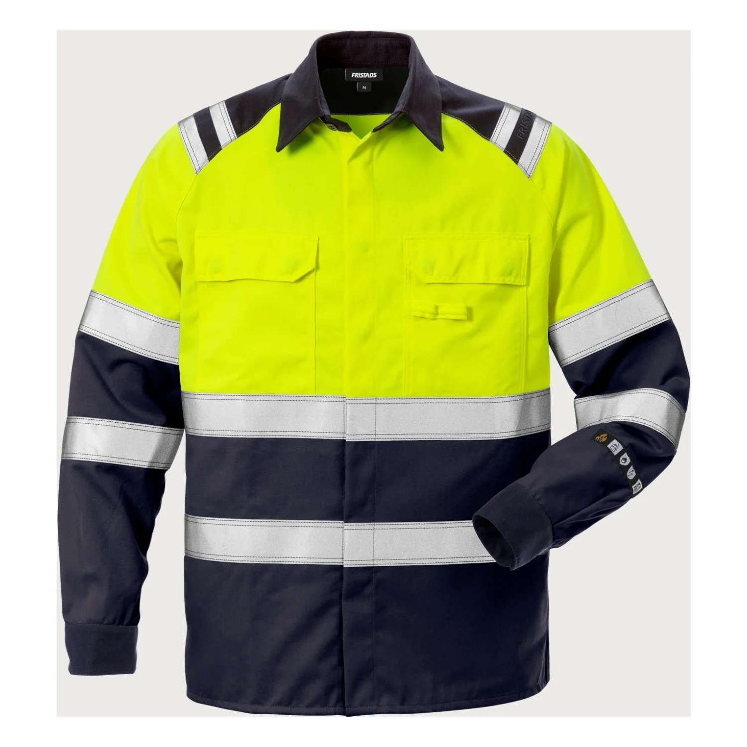 Fristads Flamestat High vis ing cl 1 7051 ATS Hi-Vis sárga/matrózkék