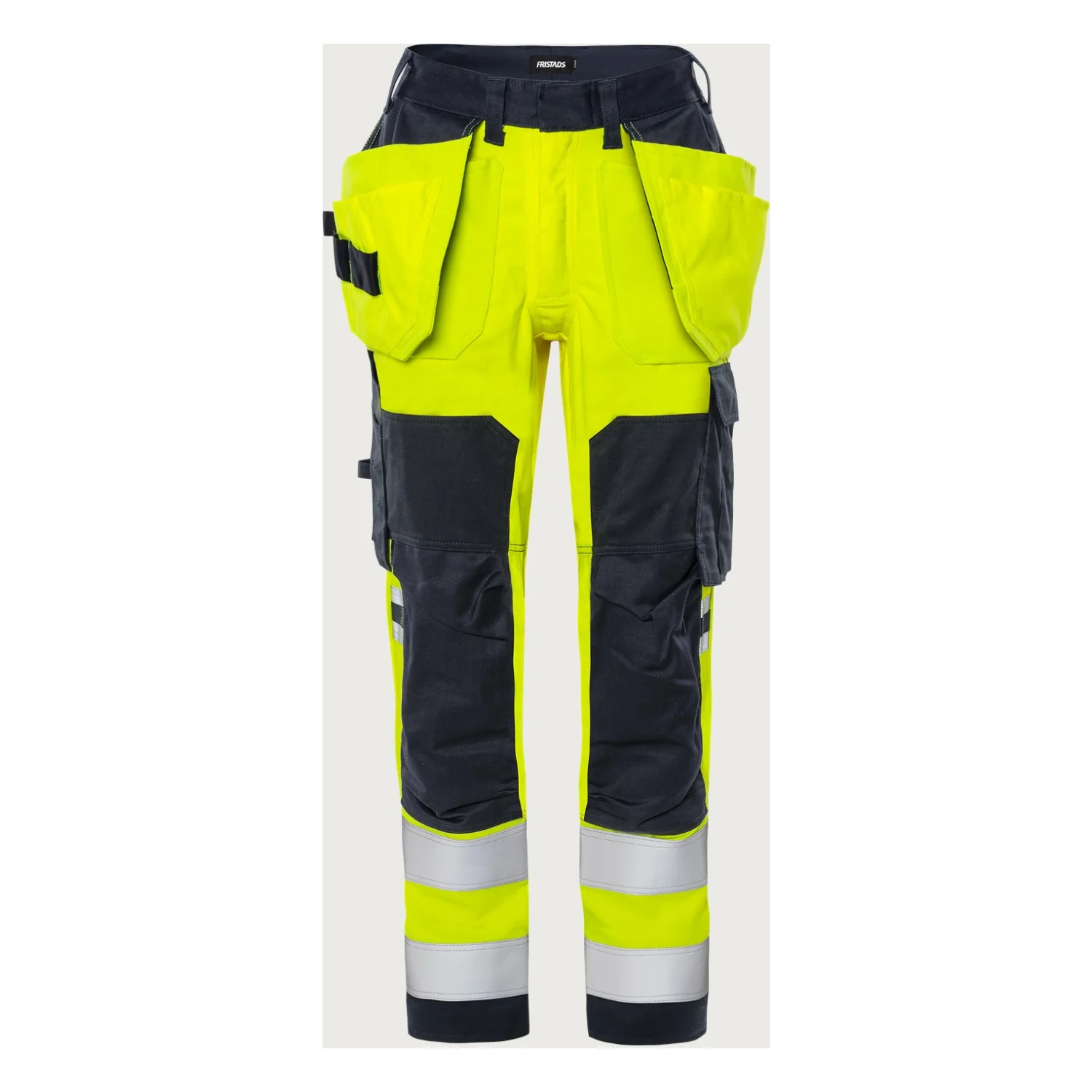 Fristads Flamestat high vis sztreccs szakiparos nadrág női cl 2 2164 ATHF Hi-Vis sárga/matrózkék