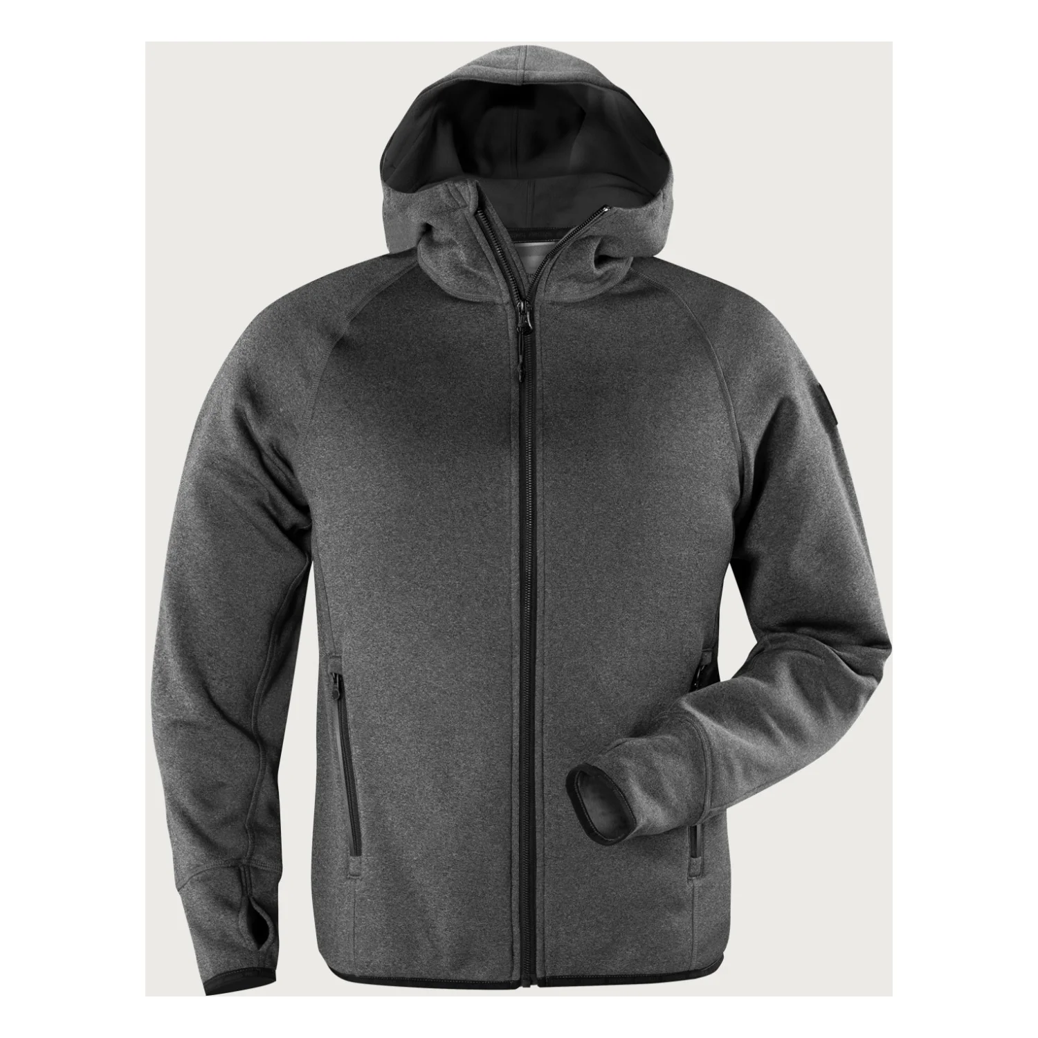 Fristads Outdoor Calcium Polartec® power sztreccs kapucnis pulóver Antracit szürke