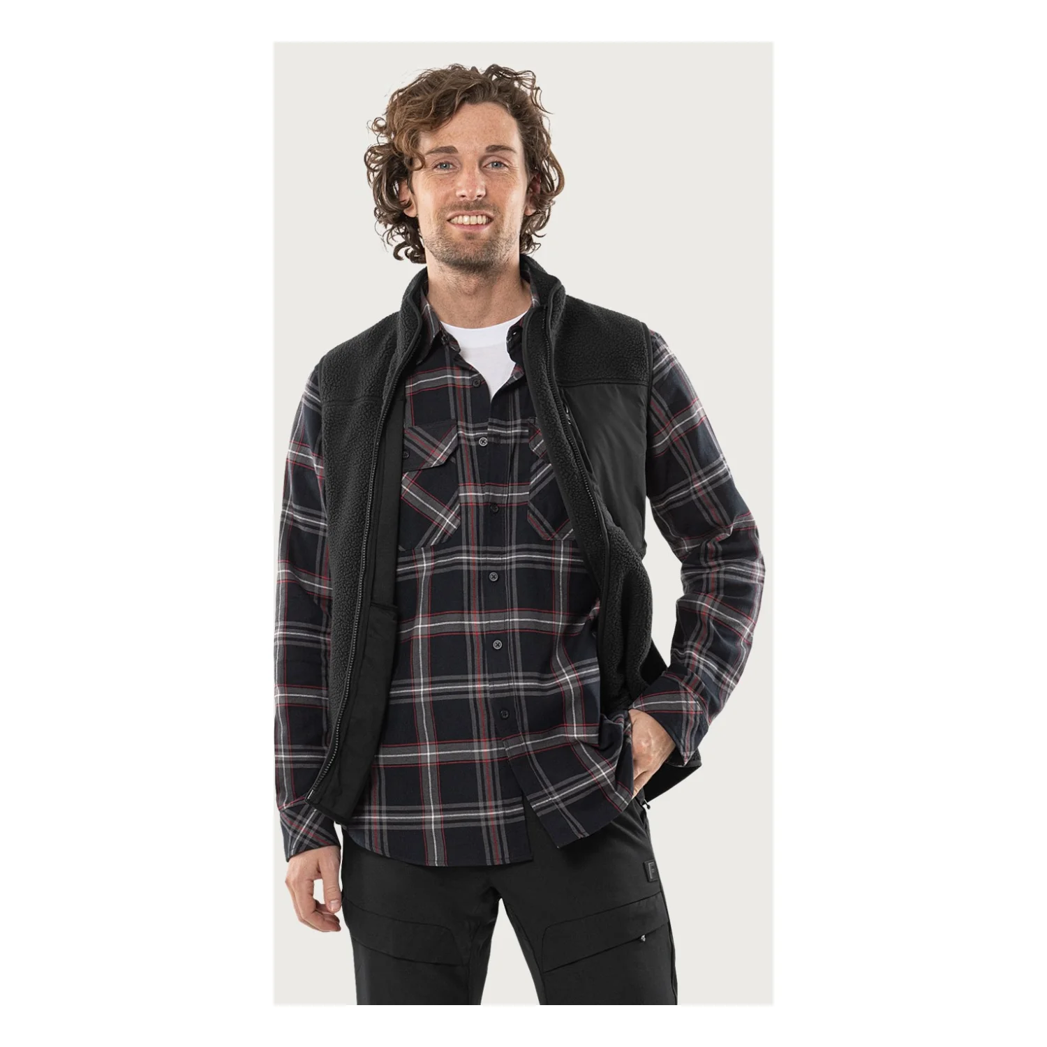 Fristads Flanel ing 7421 MSF Fekete