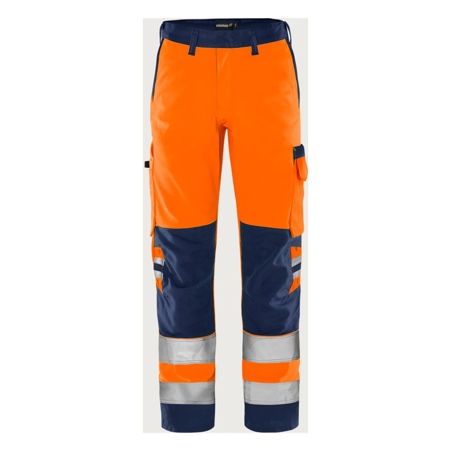 Fristads High vis Green nadrág class 2 2651 GPLU Hi-Vis narancssárga/matrózkék