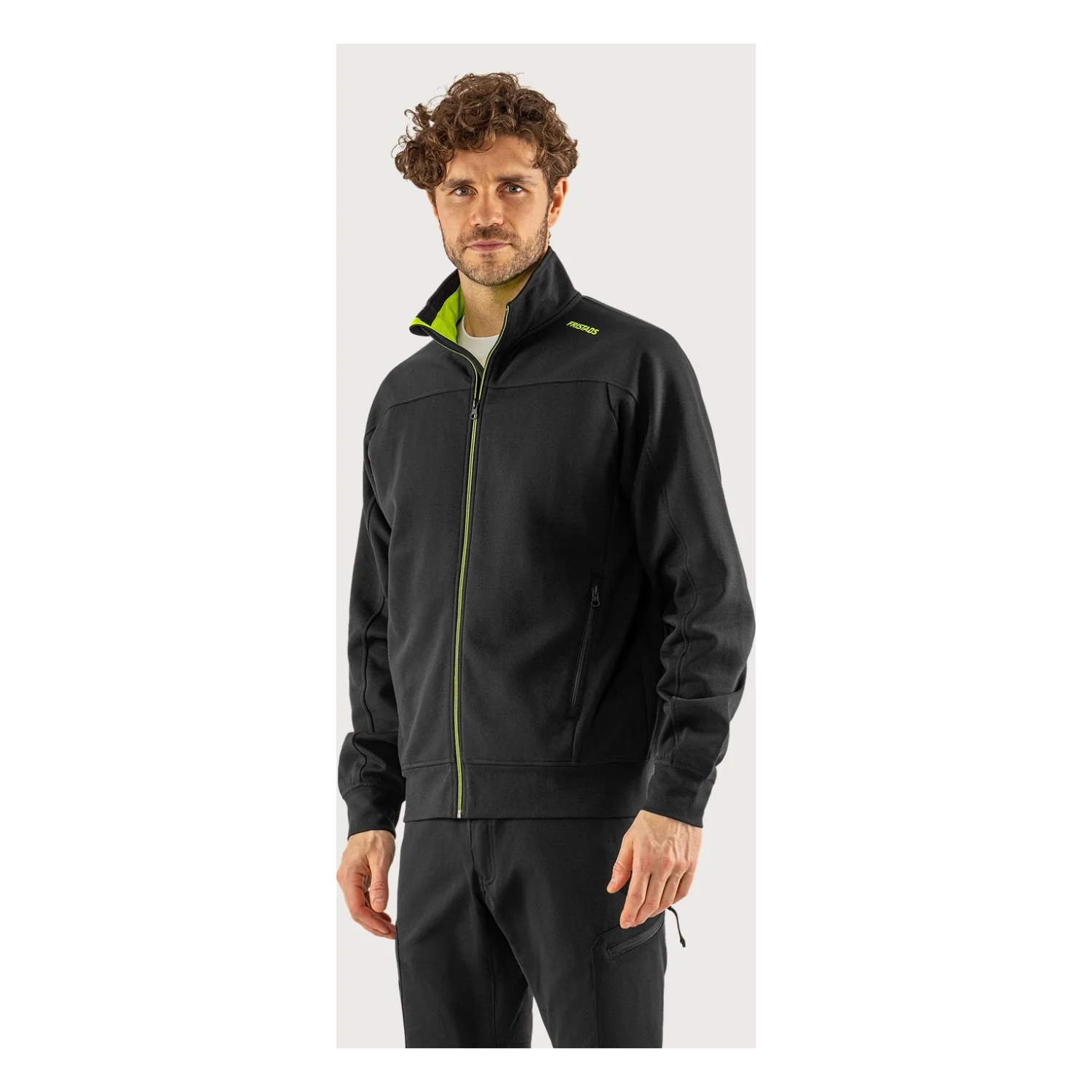 Fristads Pulóver dzseki 7552 GSM Fekete/Neon sárga