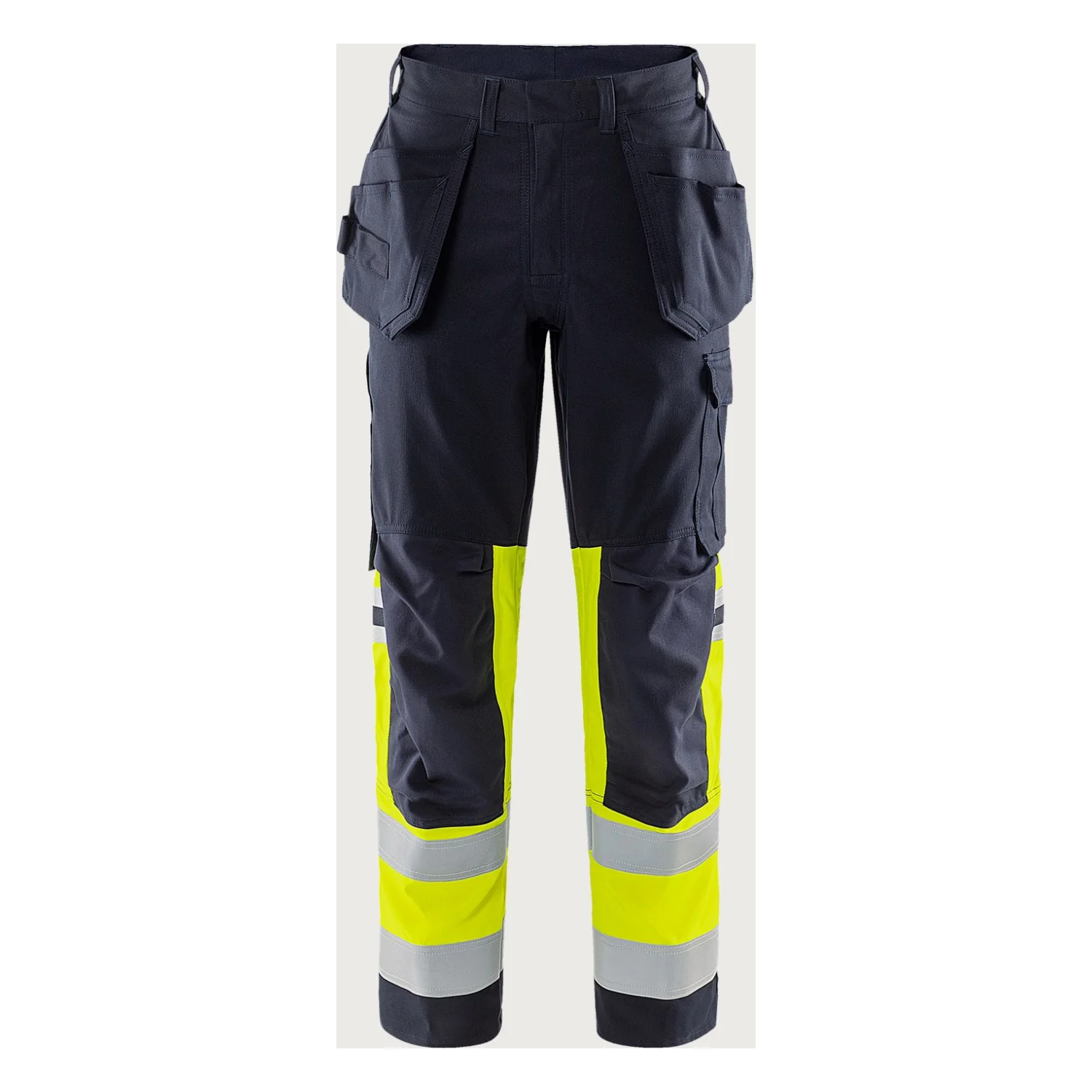 Fristads Flamestat high vis sztreccs szakiparos nadrág cl 1 2163 ATHF Hi-Vis sárga/matrózkék