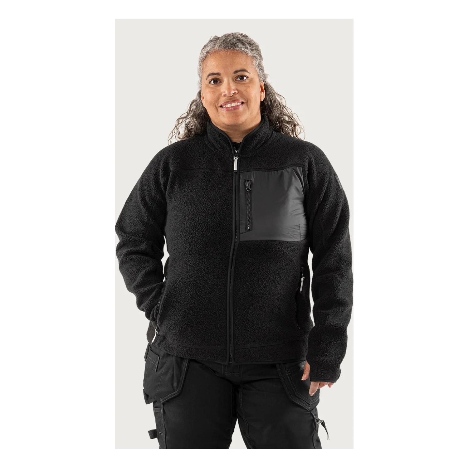 Fristads Outdoor Argon mikropolár dzseki női Fekete