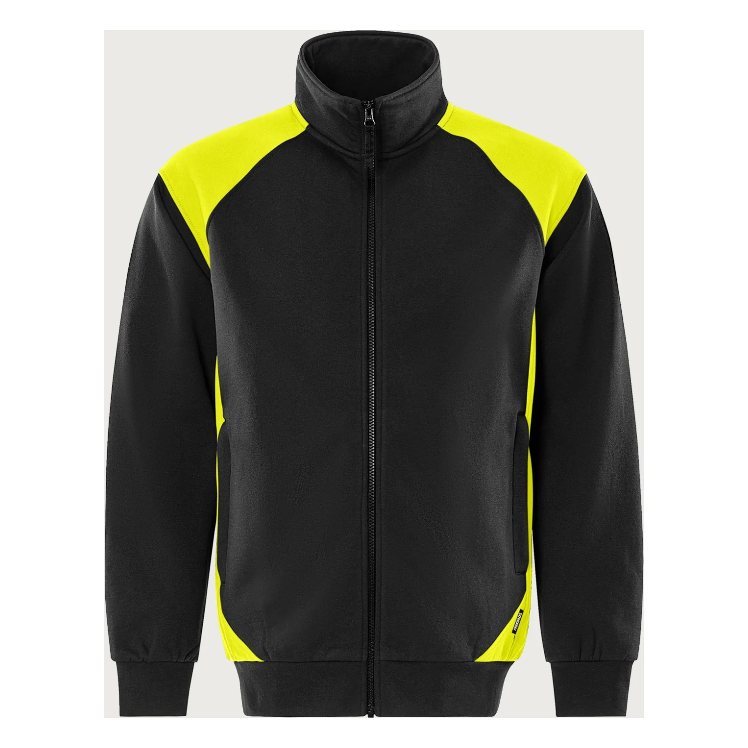 Fristads Green pulóver dzseki 7248 GSM Fekete/Neon sárga