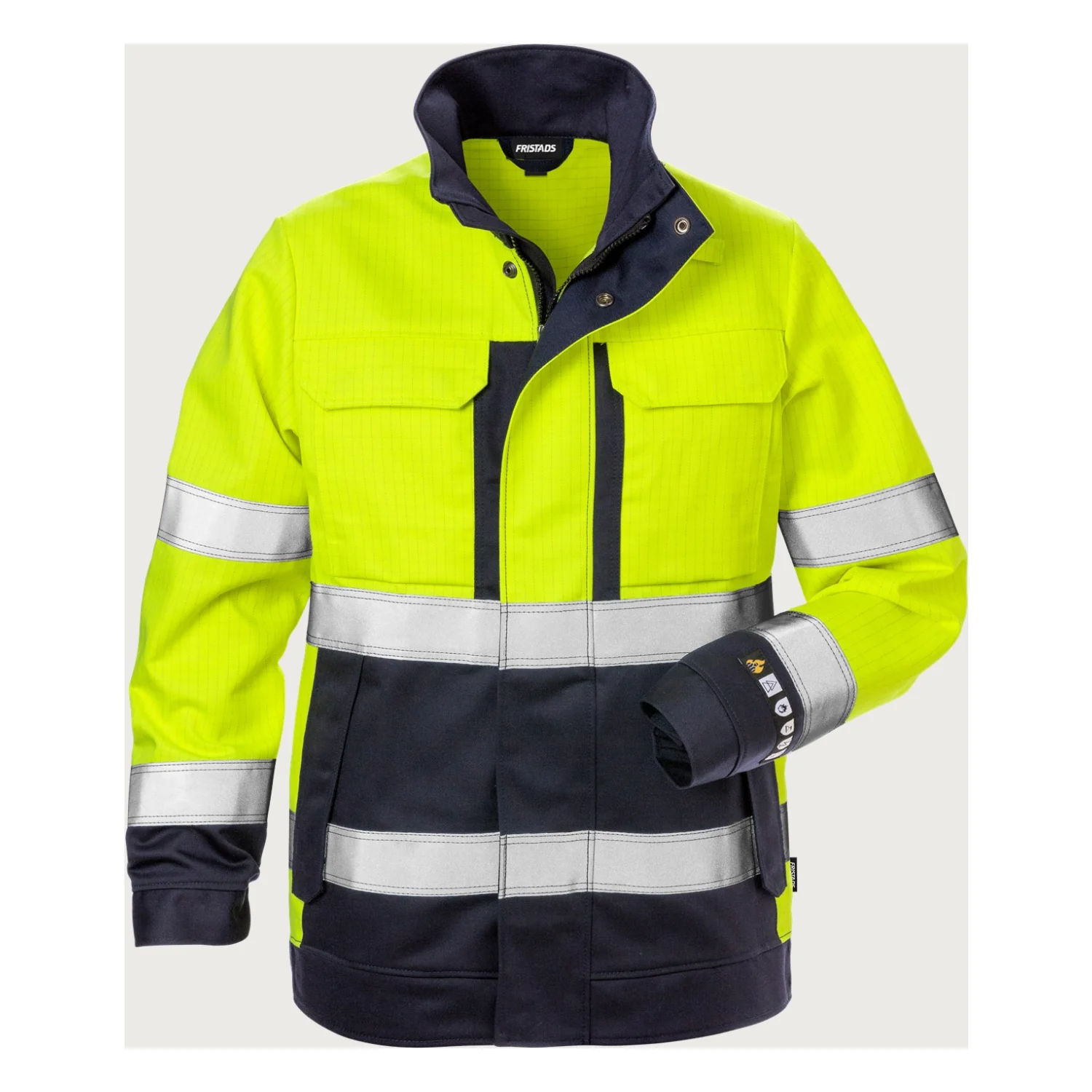 Fristads Flame high vis dzseki női cl 3 4590 FLAM Hi-Vis sárga/matrózkék