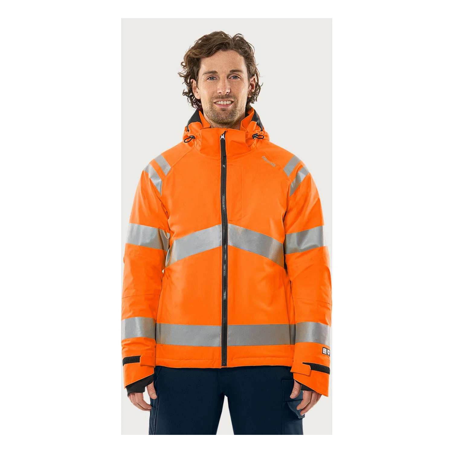 Fristads High vis Green sztreccs téli dzseki class 3 4682 GLPS Hi-Vis narancssárga