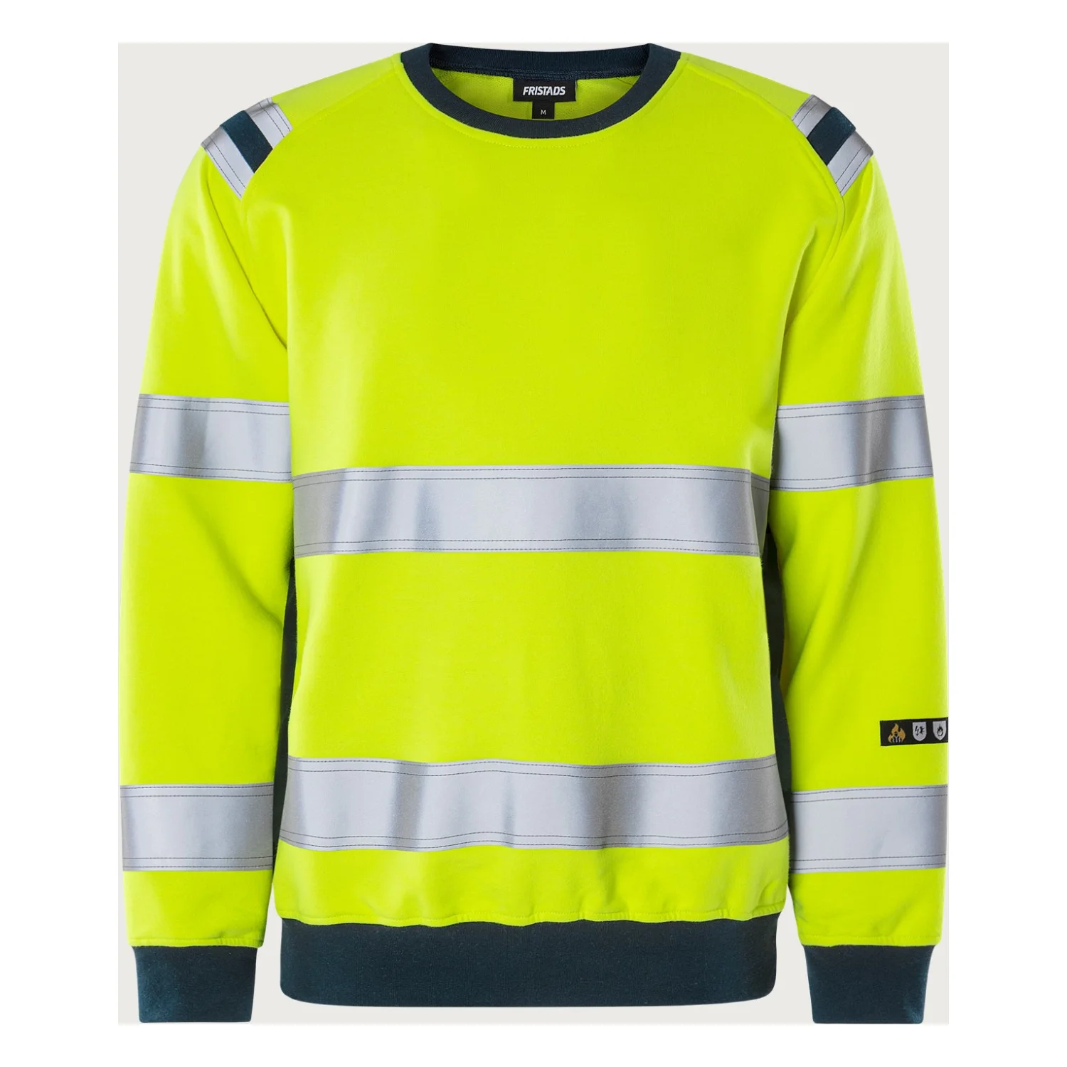 Fristads Flamestat High vis pulóver cl 3 7076 SFLH Hi-Vis sárga/matrózkék
