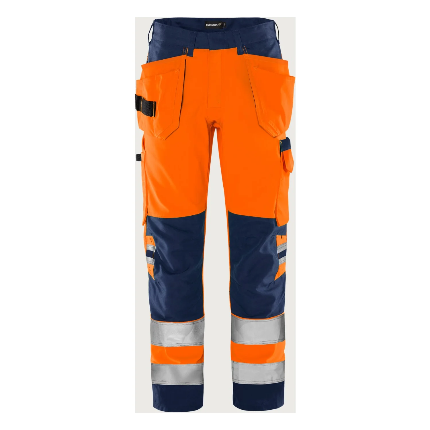 Fristads High vis Green szakiparos nadrág class 2 2641 GPLU Hi-Vis narancssárga/matrózkék