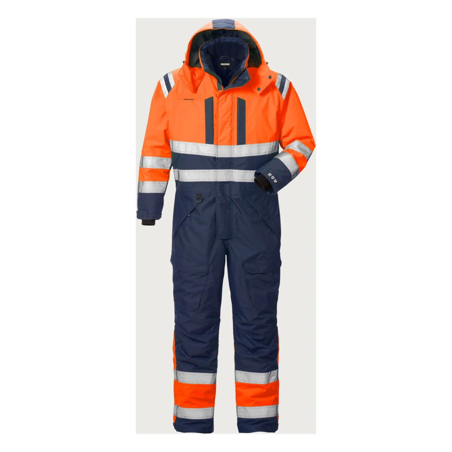 Fristads High vis Airtech® téli overall cl 3 8015 GTT Hi-Vis narancssárga/matrózkék