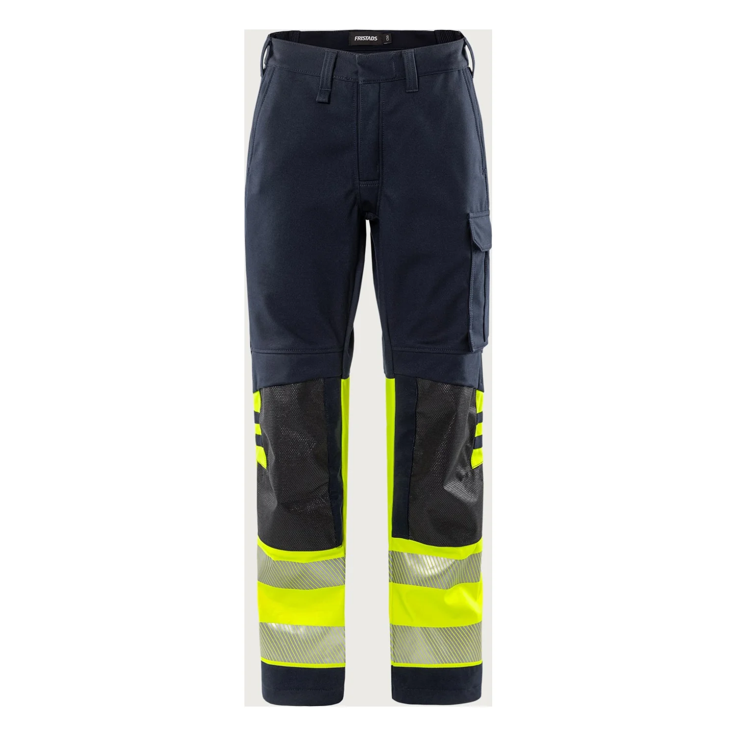 Fristads Flamestat high vis sztreccs nadrág class 1 2281 FSS Hi-Vis sárga/matrózkék