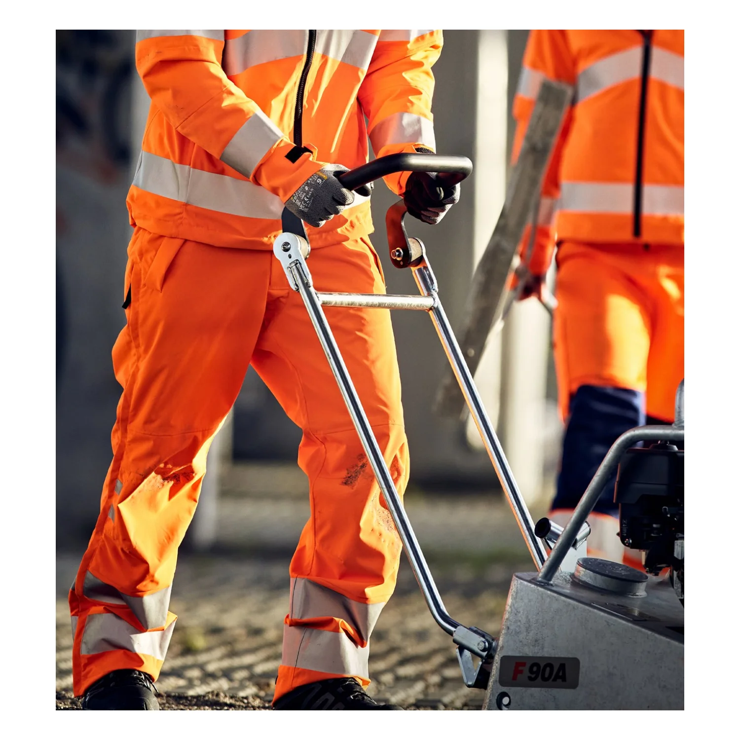 Fristads High vis Green sztreccs héjnadrág class 2 2680 GLPS Hi-Vis narancssárga