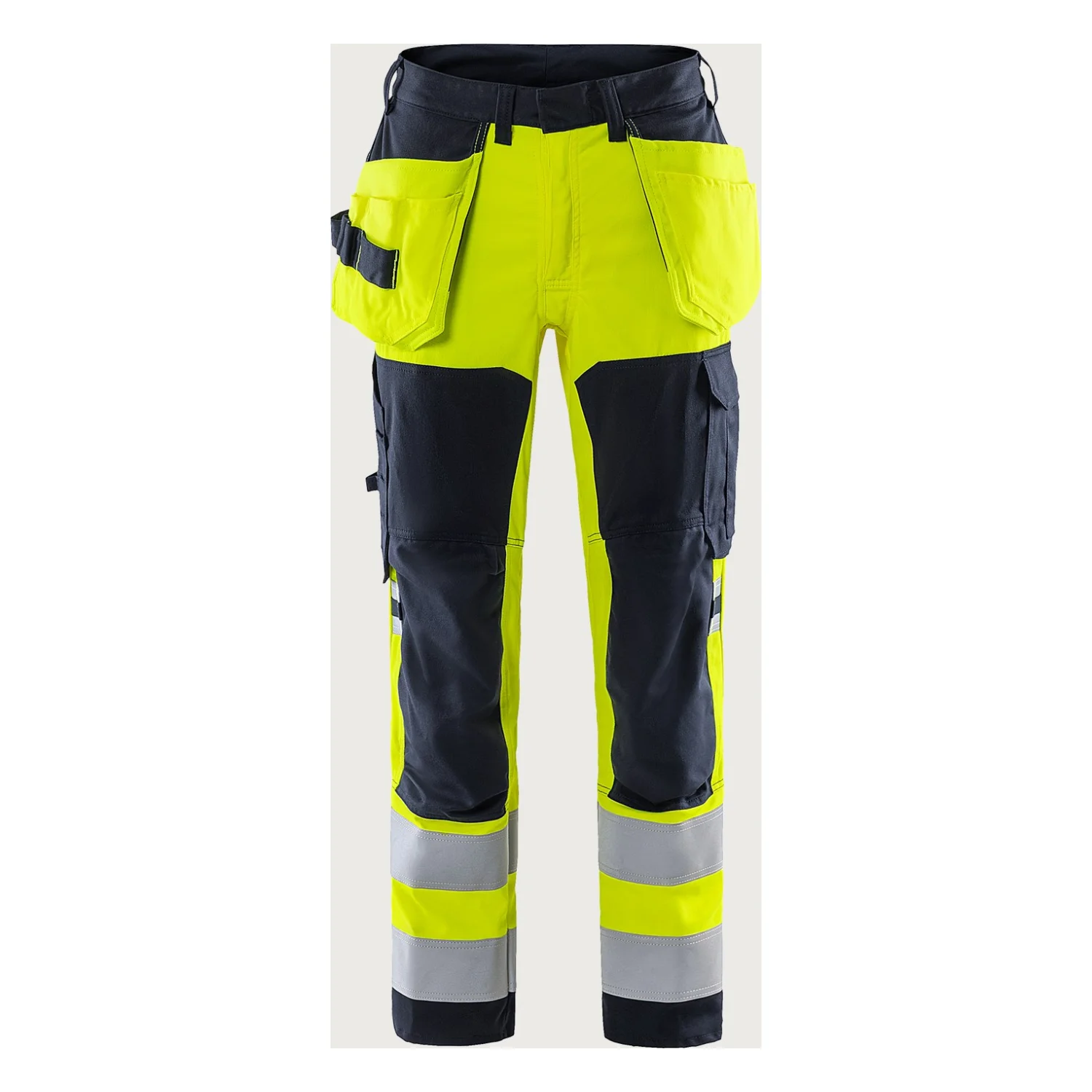 Fristads Flamestat high vis sztreccs szakiparos nadrág cl 2 2167 ATHF Hi-Vis sárga/matrózkék