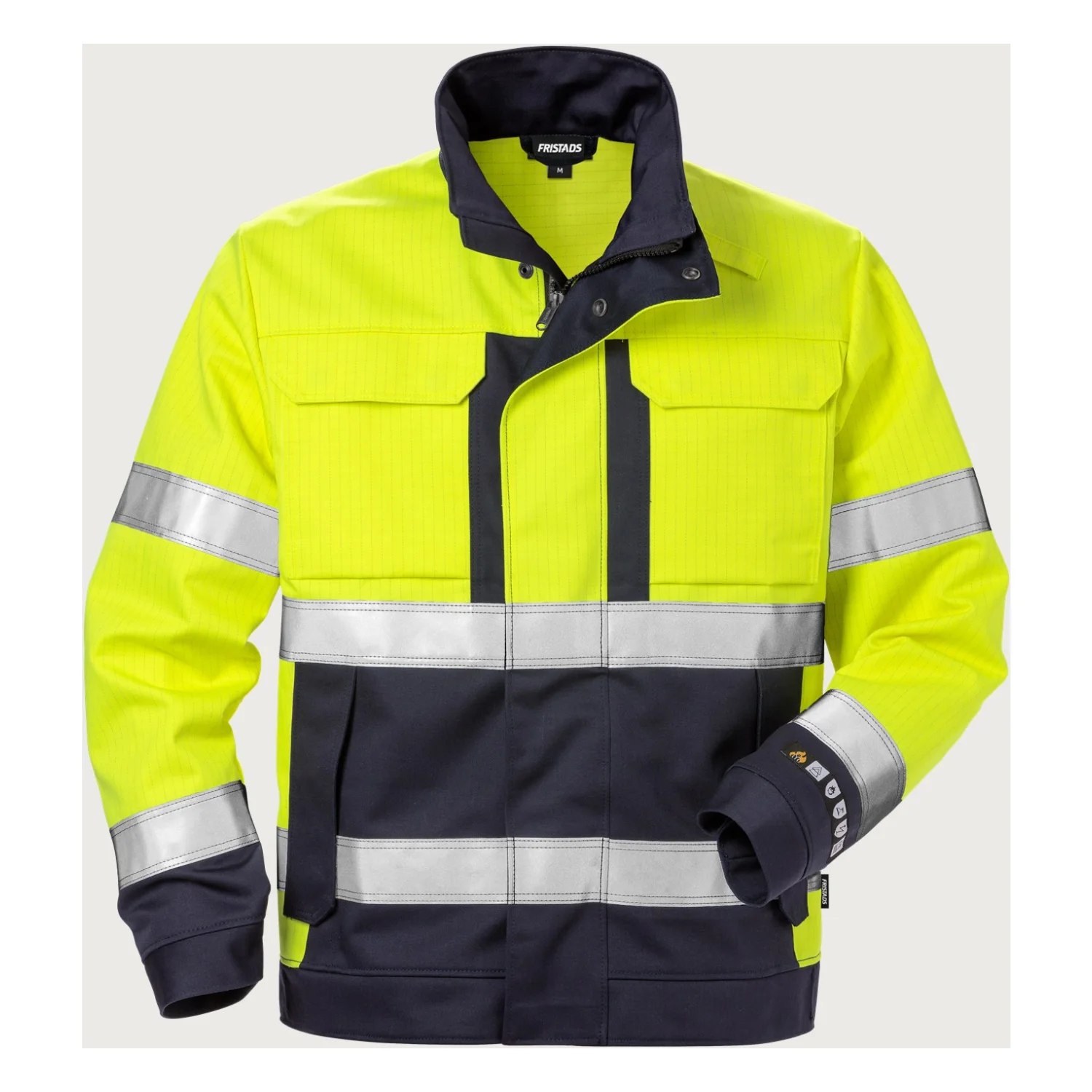 Fristads Flame high vis dzseki cl 3 4584 FLAM Hi-Vis sárga/matrózkék