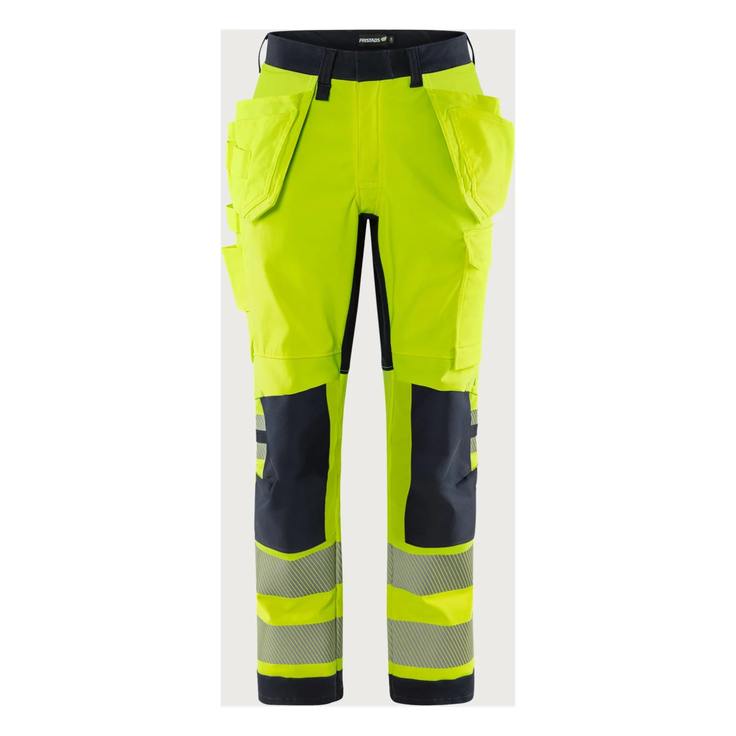 Fristads Flamestat Green high vis szakiparos sztreccs nadrág női class 2 2953 GFS Hi-Vis sárga/matrózkék