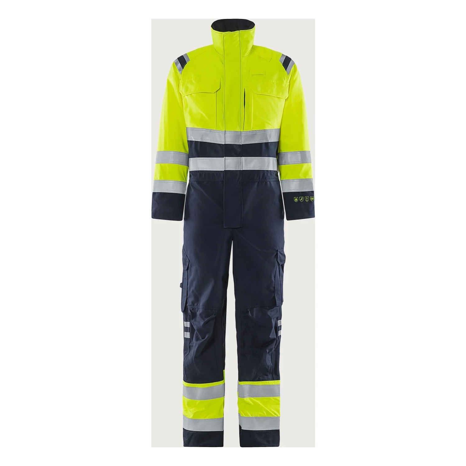 Fristads Flamestat high vis overall cl 3 8175 ATHS Hi-Vis sárga/matrózkék