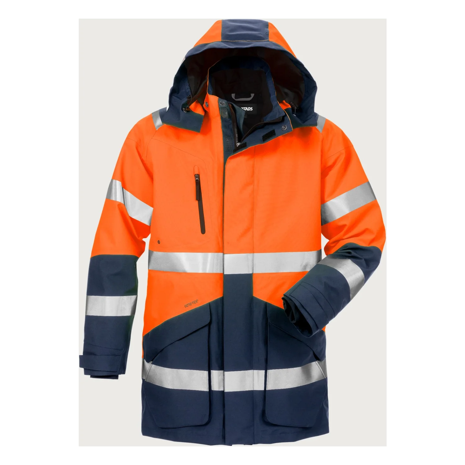 Fristads Hi-vis GORE-TEX 2-in-1 kabát, cl 3 4989 GXB Hi-Vis narancssárga/matrózkék