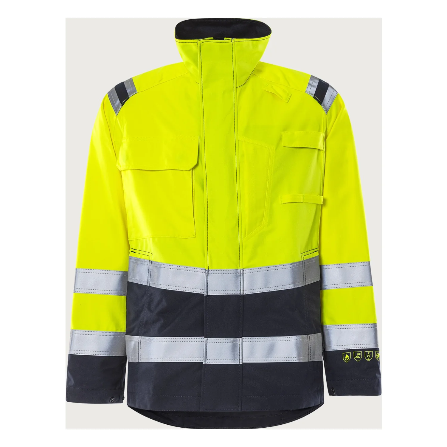 Fristads Flamestat high vis dzseki cl 3 4175 ATHS Hi-Vis sárga/matrózkék