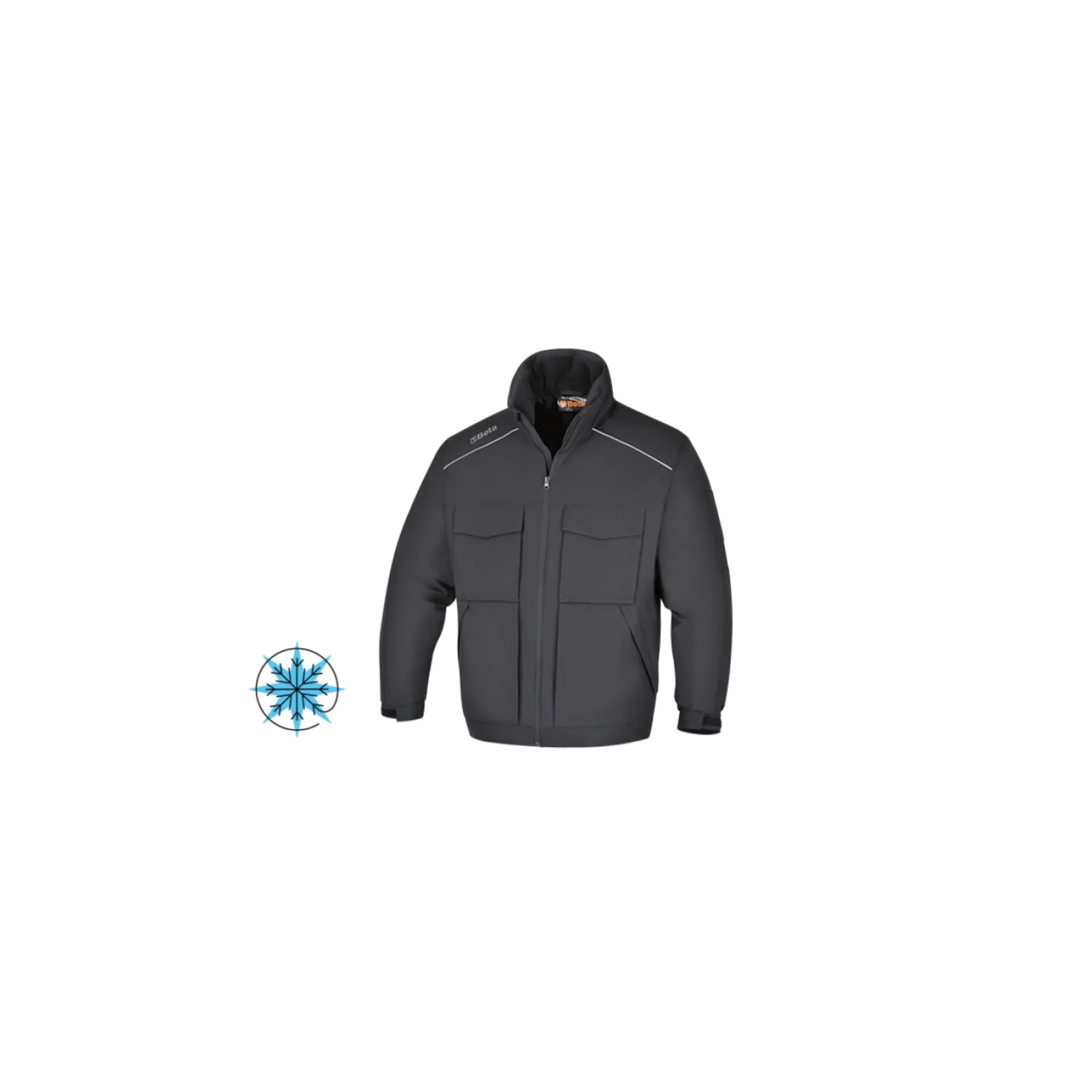 Beta 7750N – Bomber munkadzseki, sokzsebes, 100% poliészter, 100% poliészter vattázás, 120 g/m2, fekete