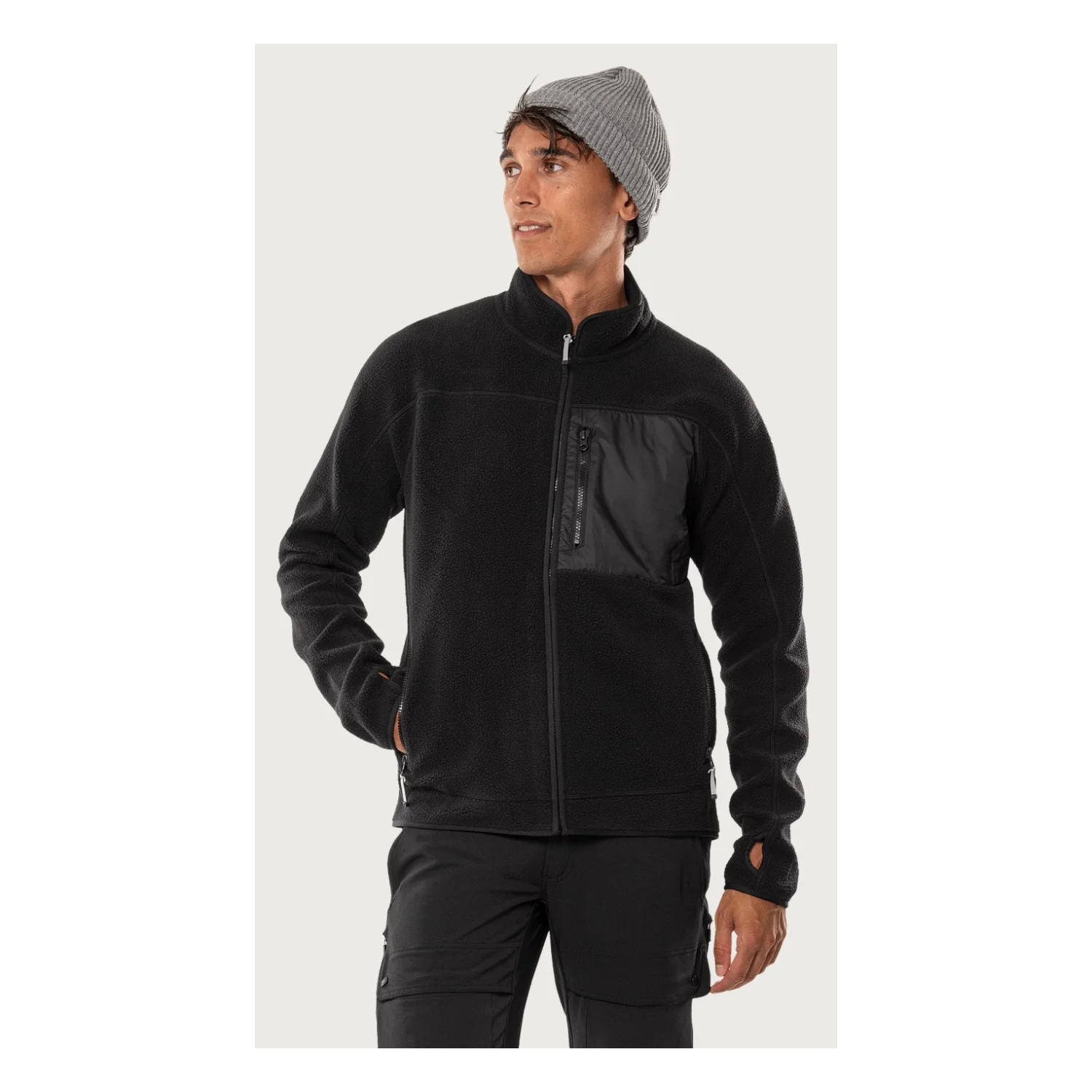 Fristads Outdoor Argon mikropolár dzseki Fekete