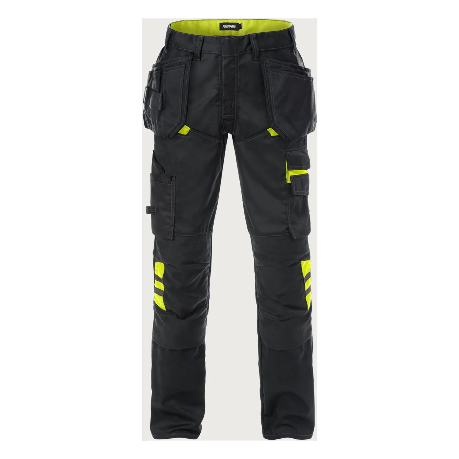 Fristads Craftsman nadrág 2595 STFP Fekete/Neon sárga