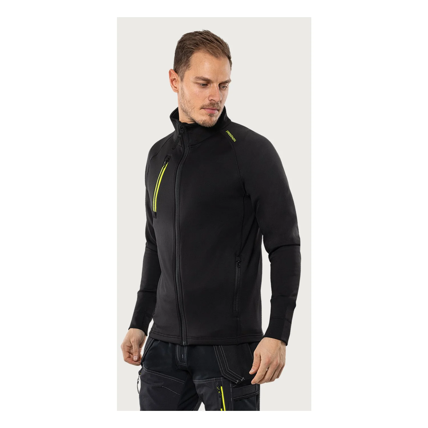 Fristads Polartec® sztreccs polár dzseki 4870 GPY Fekete