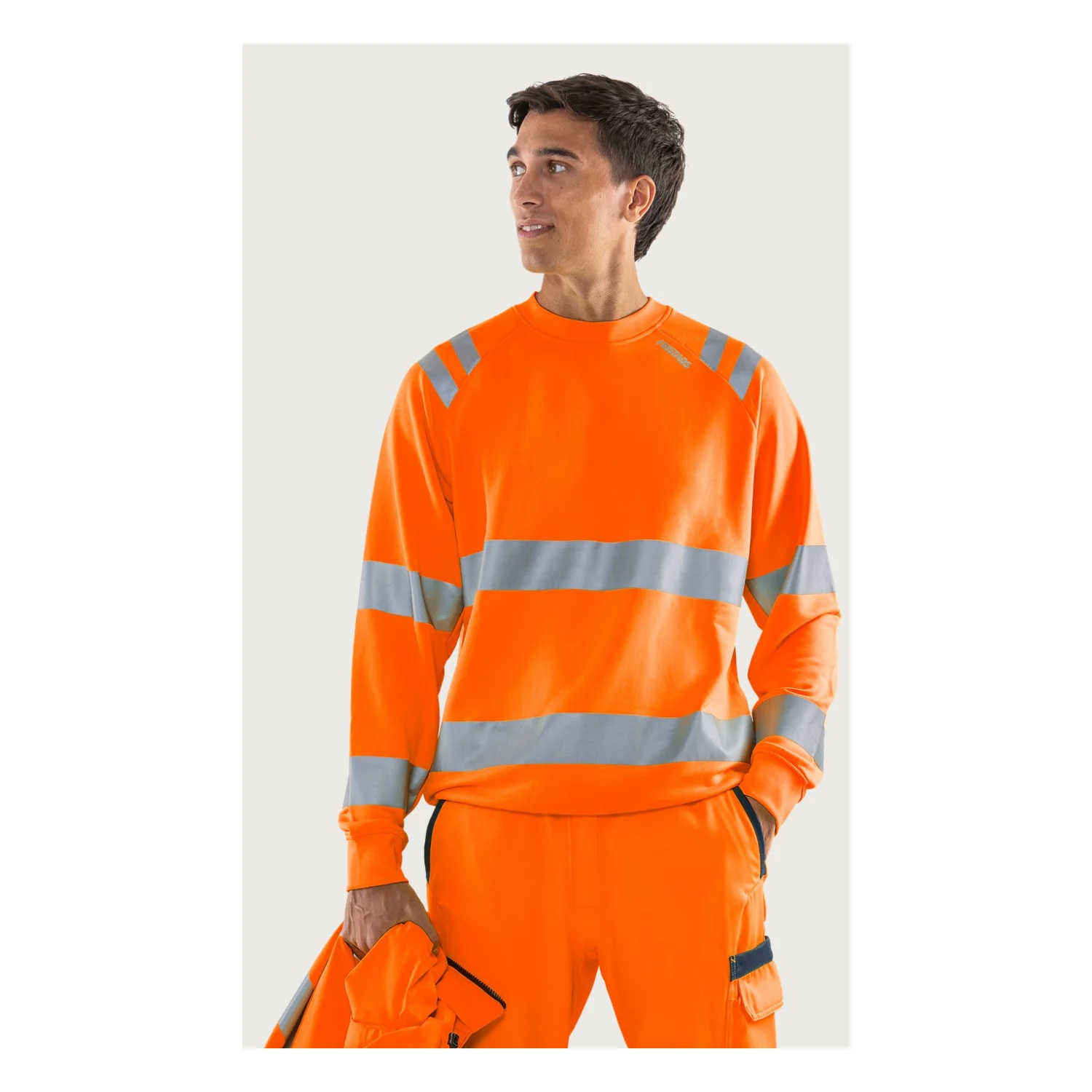 Fristads High vis Green pulóver, class 3 7862 GPSW Hi-Vis narancssárga