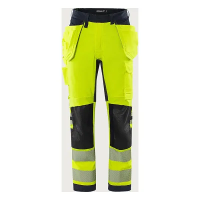 Fristads Flamestat Green high vis szakiparos sztreccs nadrág aramid class 2 2942 GFS