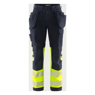 Fristads Flamestat Green high vis szakiparos sztreccs nadrág női class 1 2951 GFS