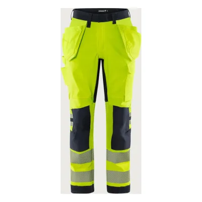 Fristads Flamestat Green high vis szakiparos sztreccs nadrág női class 2 2953 GFS