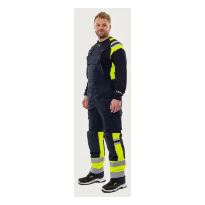 Fristads Flamestat high vis sztreccs kantáros nadrág class 1 2168 ATHF