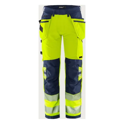Fristads High vis Green craftsman sztreccs nadrág class 2 2644 GSTP