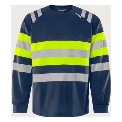 Fristads High vis Green funkcionális hosszú ujjú póló Class 1 7881 GPST, férfi és női