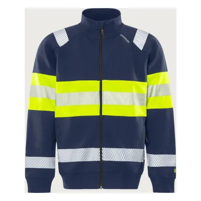 Fristads High vis Green sztreccs pulóverdzseki class 1 7531 GKC