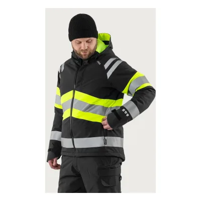Fristads High vis Green sztreccs téli dzseki class 1 4685 GLPS