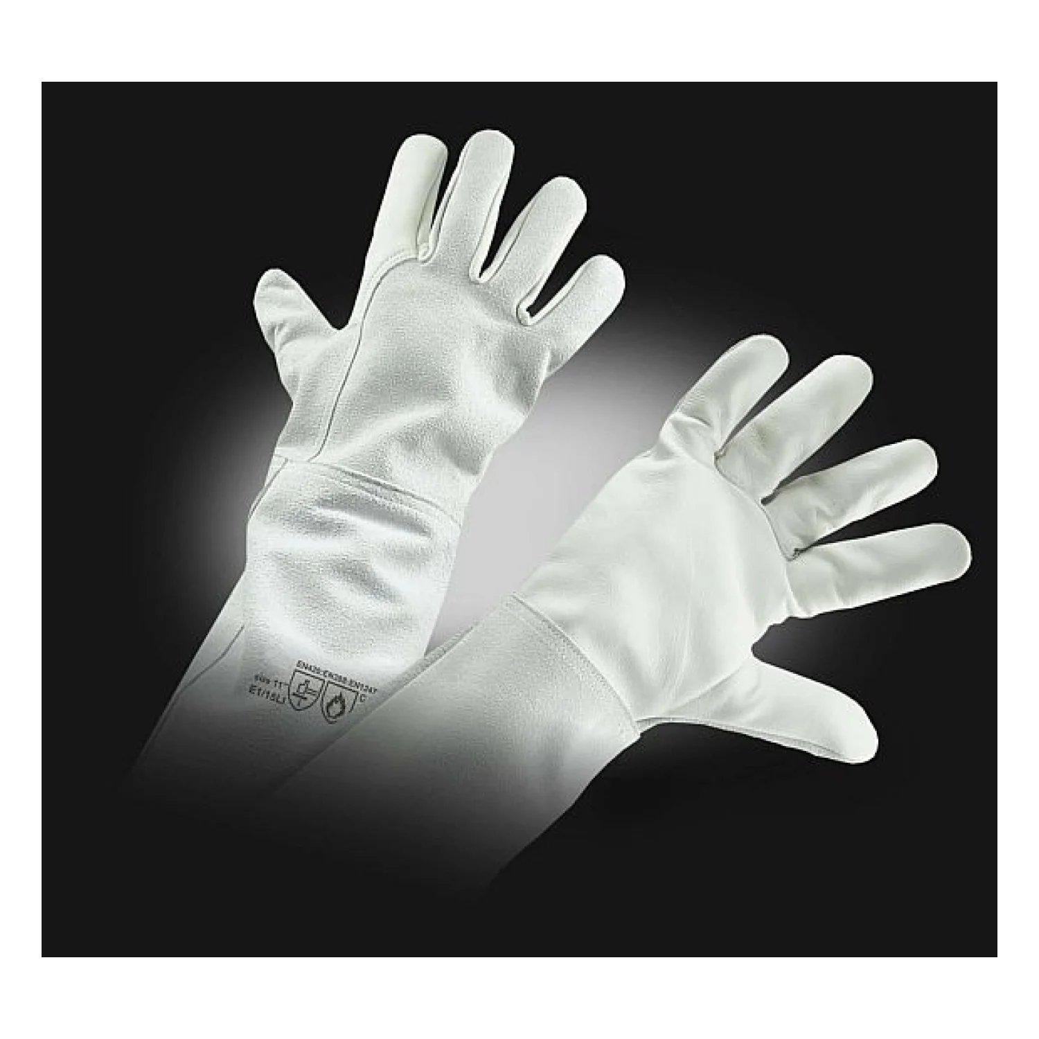 VM Footwear Protecting work weldings gloves - leather