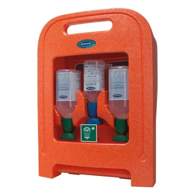 Actiomedic EYE CARE Medi2Protect I szemkimosó állomás 2 x 500 ml 0.9% nátrium-klorid oldattal + 1 x 250 ml BioPhos74 oldattal