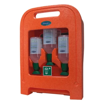 Actiomedic EYE CARE Medi2Protect II szemkimosó állomás 3 x 500 ml 0.9% nátrium-klorid oldattal