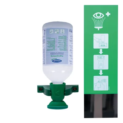 Actiomedic EYE CARE Single I fali szemkimosó állomás 500 ml 0.9% nátrium-klorid oldattal