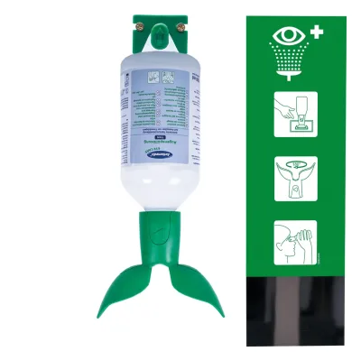 Actiomedic EYE CARE TWIN Single I fali szemkimosó állomás 500 ml TWIN 0.9% nátrium-klorid oldattal