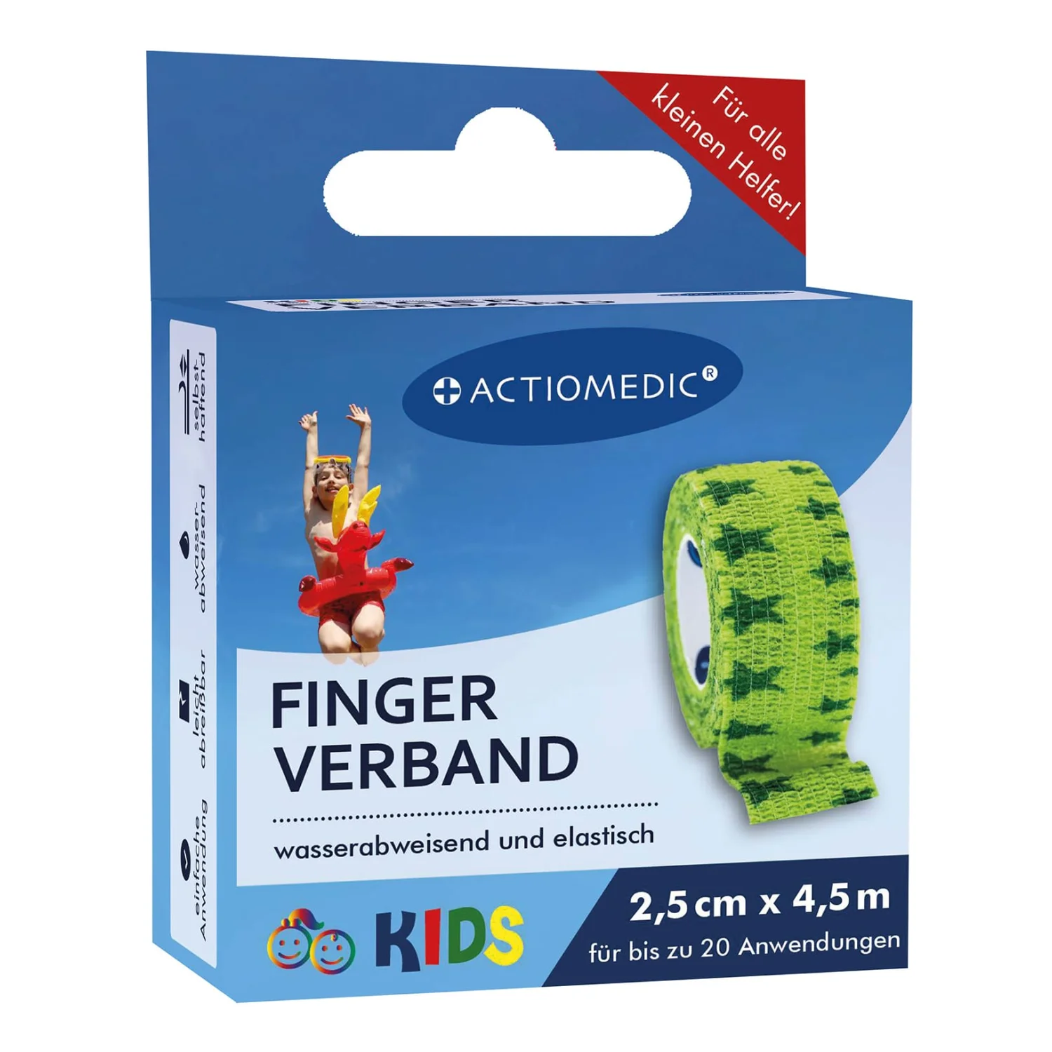 Actiomedic KIDS téphető ragtapasz, 2.5 cm x 4.5 m