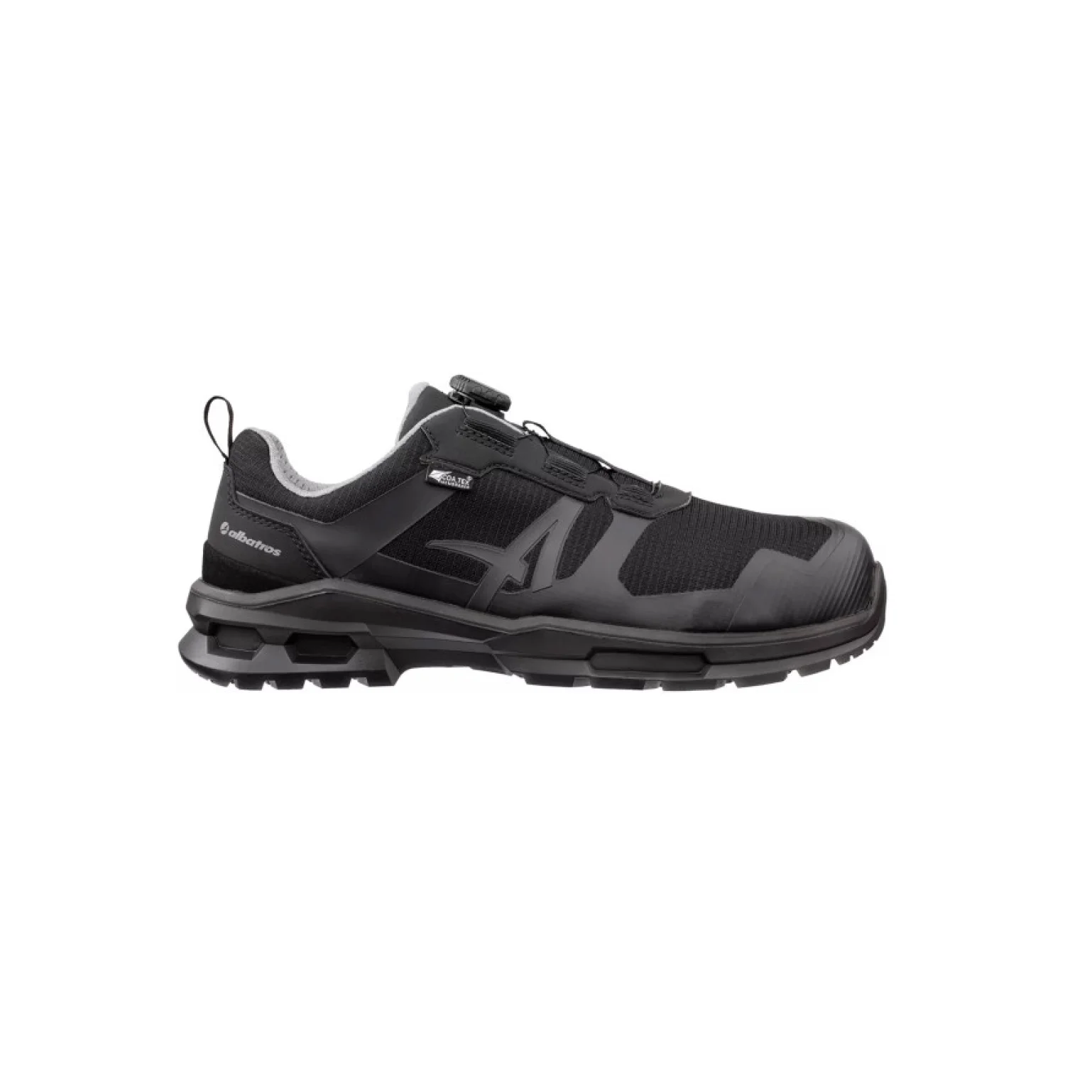 Albatros HALO Black DISC Low S7S ESD FO SR munkavédelmi cipő Fekete