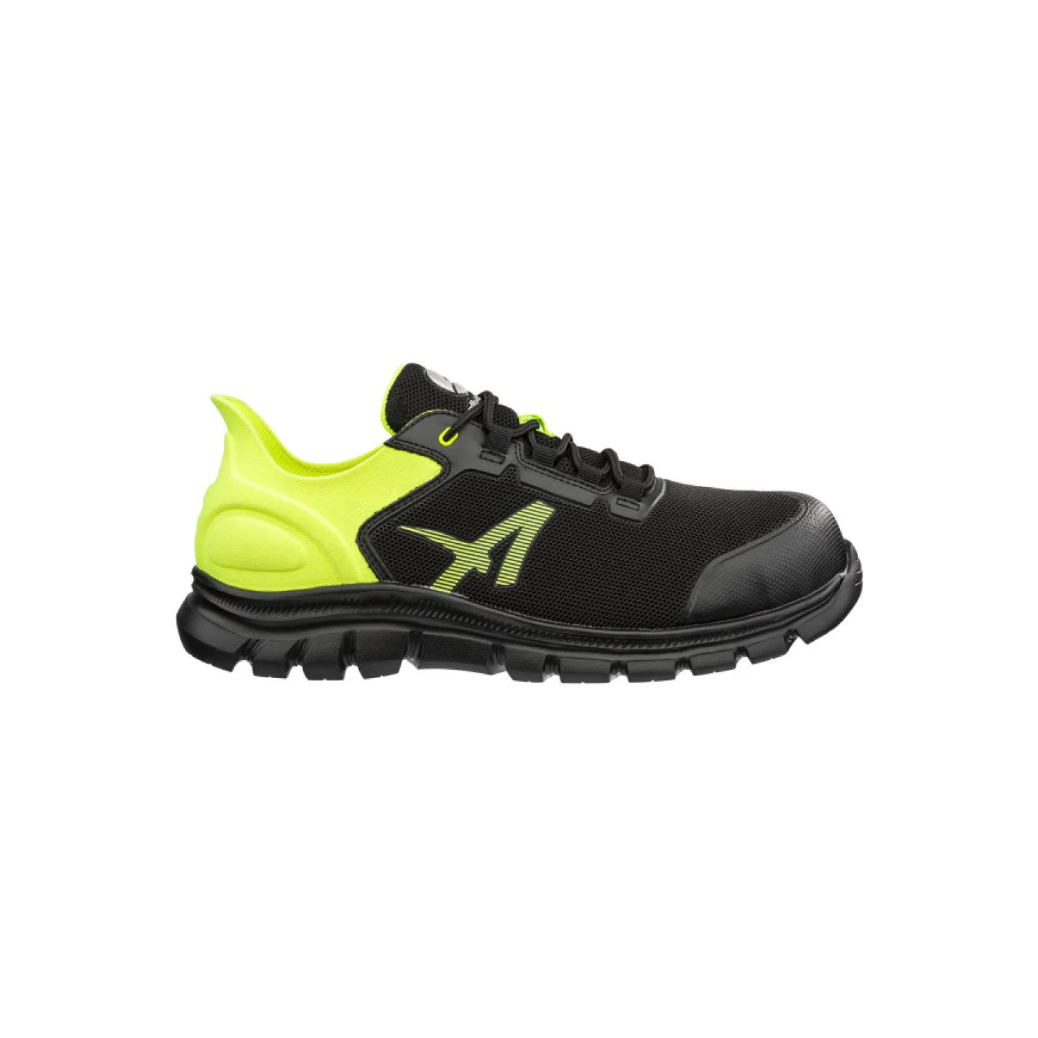 Albatros Octane yellow S1PS SR munkavédelmi cipő Fekete/limezöld