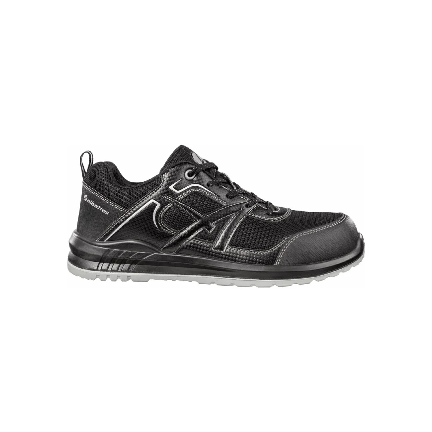 Albatros Rider Black Low S1PL ESD FO SR munkavédelmi cipő Fekete