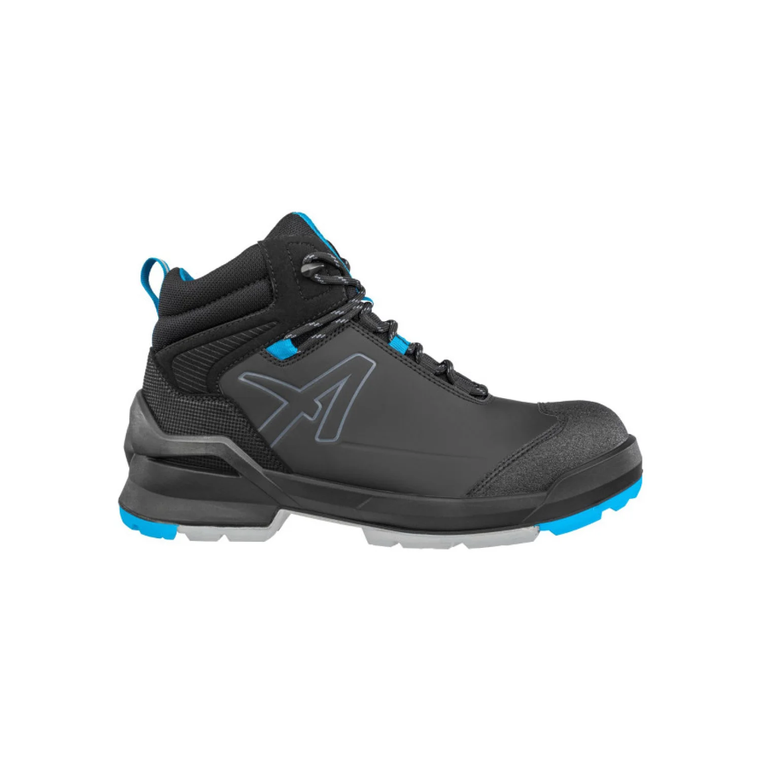 Albatros Taraval Black/Blue Mid S3L ESD FO SR munkavédelmi bakancs Fekete/kék