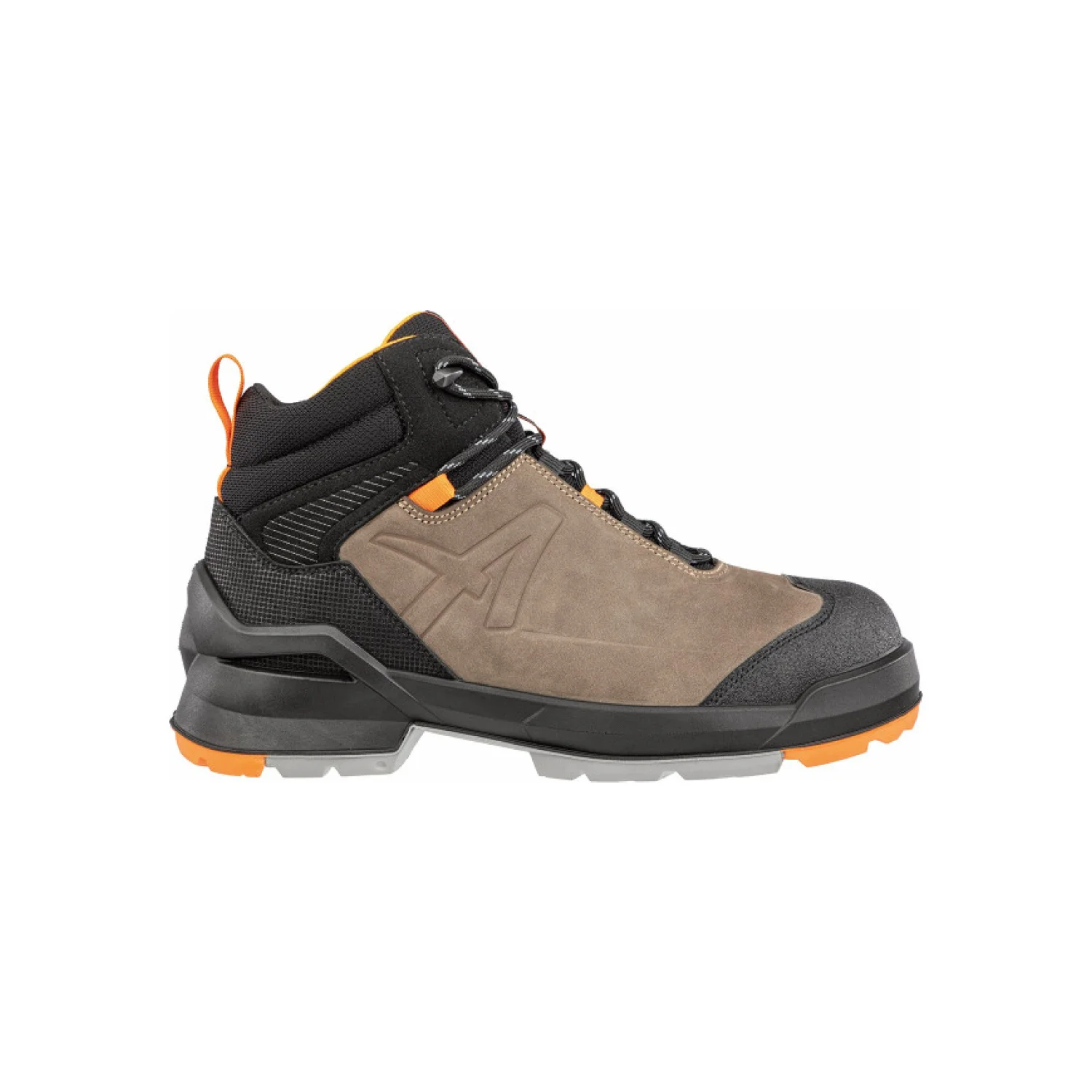 Albatros Taraval Brown Mid S3L ESD FO SR munkavédelmi bakancs Barna/narancs